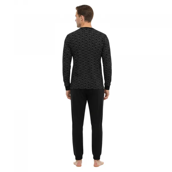Pánske pyžamo Gianvaglia viacfarebné (2501/black) M
