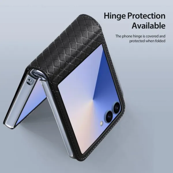 DUX BRIL Ochranné puzdro pre Samsung Galaxy Z Flip7 5G čierne