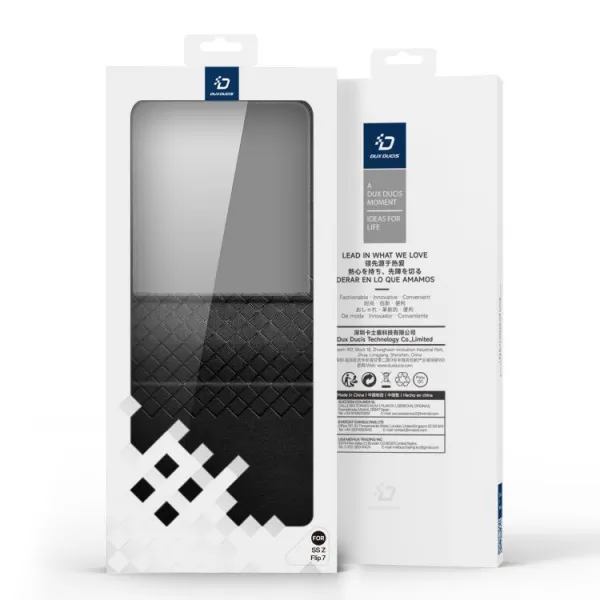 DUX BRIL Ochranné puzdro pre Samsung Galaxy Z Flip7 5G čierne