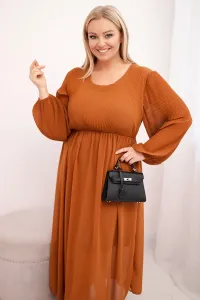 Kesi Włoski Plus Size plisované šaty