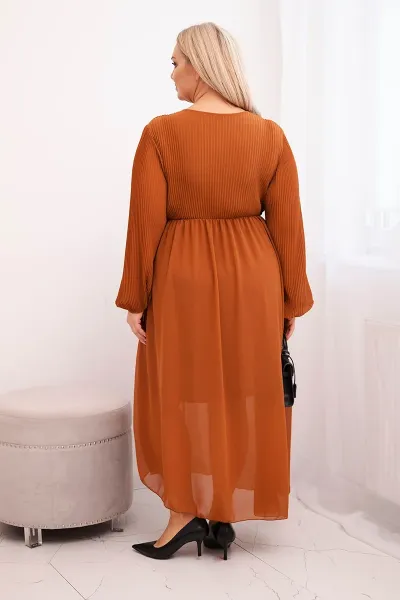 Kesi Włoski Plus Size plisované šaty