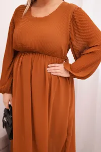 Kesi Włoski Plus Size plisované šaty