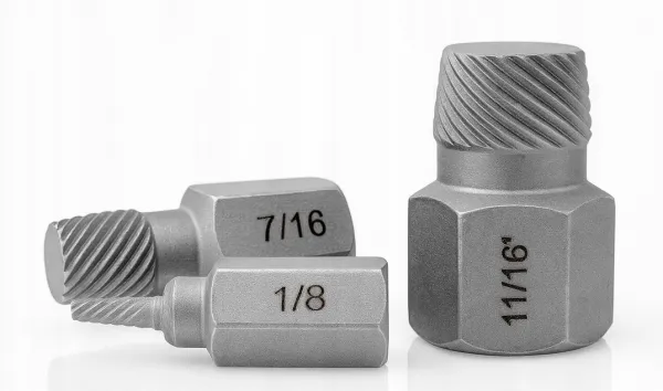 Vyťahováky na zlomené skrutky HEX – sada 25 ks VERKE V86487