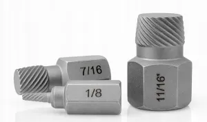 Vyťahováky na zlomené skrutky HEX – sada 25 ks VERKE V86487