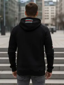 Trendová mikina s kapucňou pre mužov čierna