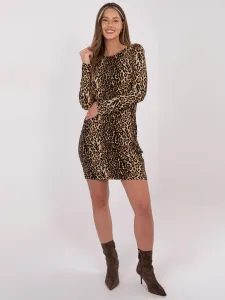 Leopardie mikinové šaty