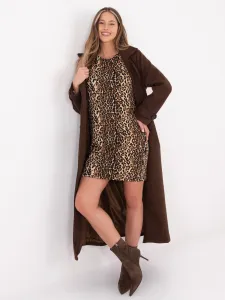 Leopardie mikinové šaty
