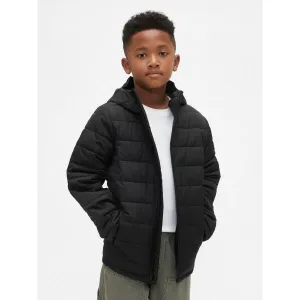 GAP V-FRCH LW LOGO PUFFER Chlapčenská bunda, čierna, veľkosť
