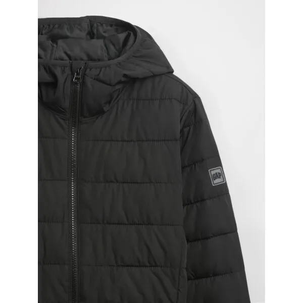 GAP V-FRCH LW LOGO PUFFER Chlapčenská bunda, čierna, veľkosť