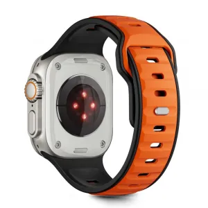 Tech-Protect Iconband Line remienok na Apple Watch 44/45/46/49mm, black/orange