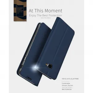 DUX DUCIS Skin Pro knižkové kožené puzdro na Huawei P Smart 2020, modré