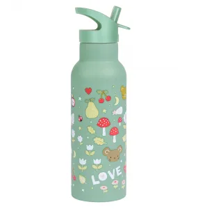 A Little Lovely Company - antikorová fľaša na pitie, 500 ml - radosť