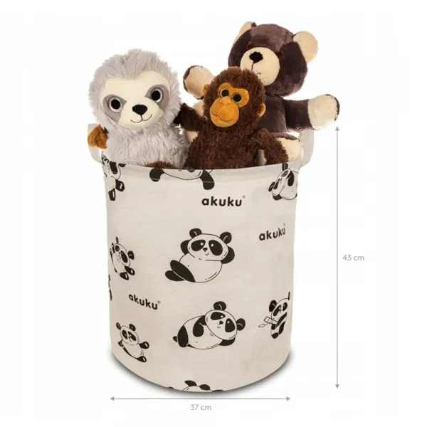 Akuku skladací kôš na hračky Panda