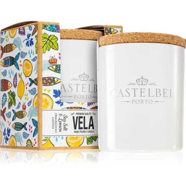Castelbel Sardine Sea Salt & Lemon vonná sviečka 190 g