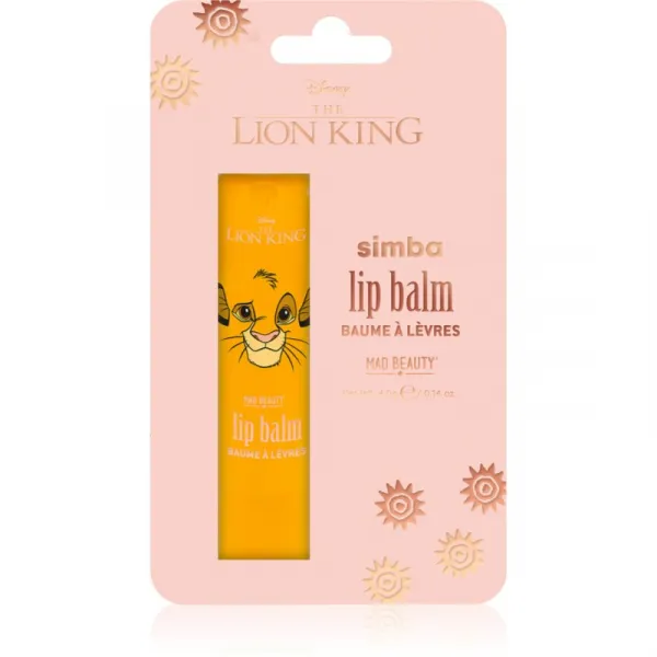 Mad Beauty Lion King Simba balzam na pery s hydratačným účinkom 4 g