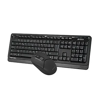 A4Tech FG1012S, Sada klávesnice s bezdrátovou optickou myší, CZ, 2.4 [Ghz], černá