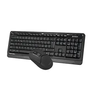 A4Tech FG1012S, Sada klávesnice s bezdrátovou optickou myší, CZ, 2.4 [Ghz], černá