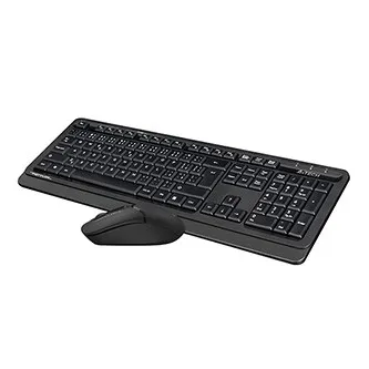 A4Tech FG1012S, Sada klávesnice s bezdrátovou optickou myší, CZ, 2.4 [Ghz], černá