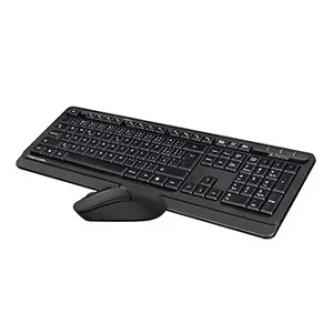 A4Tech FG1012S, Sada klávesnice s bezdrátovou optickou myší, CZ, 2.4 [Ghz], černá