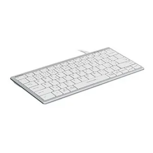A4Tech FX51, Klávesnice CZ, bez numeriky, nízkoprofilová typ drátová (USB), bílá