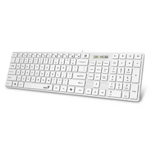 Genius Klávesnice Slimstar 126, Drátová USB, CZ+SK layout, Copilot klávesa, Bílá