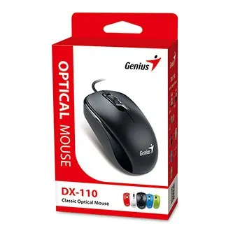Myš drátová, Genius DX-110, černá, optická, 1200DPI, USB-C