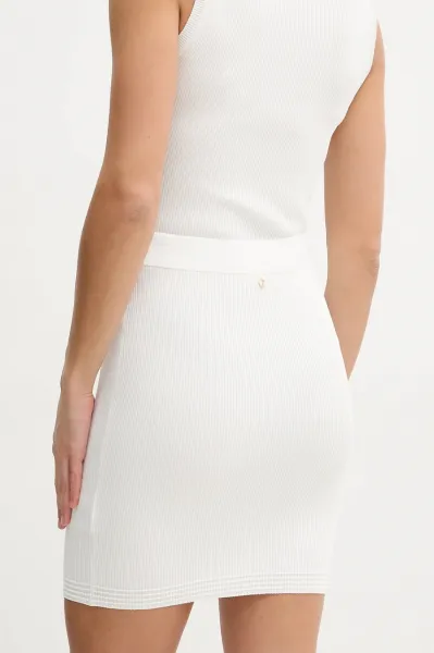 Sukňa Guess MALIA béžová farba, mini, puzdrová, W5GD88 Z3L10