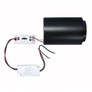 DECOREUM Prisadené LED svietidlo DABI PZE-930 CCT 3000-6000K 8W čierne