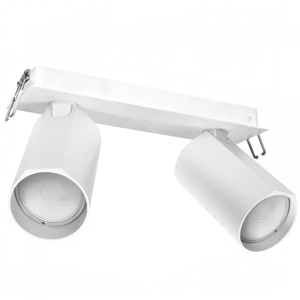 DECOREUM Zapustená stropná lampa BORA KJ2104 2xGU10 biela