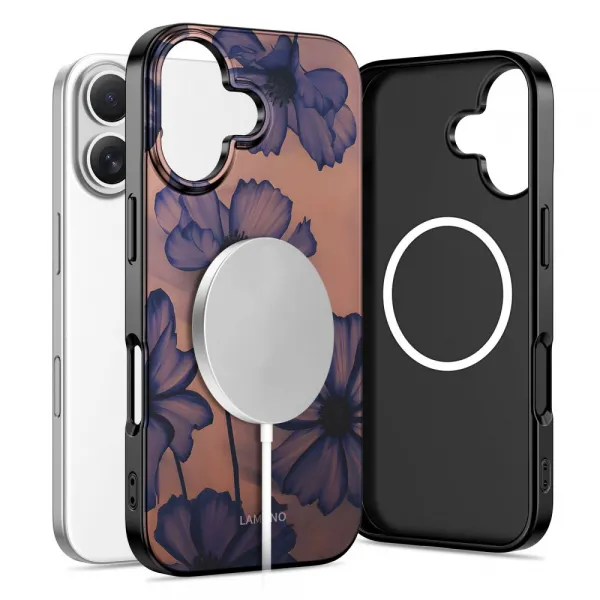 Tech-Protect Lamano MagSafe obal, iPhone 16, velvet night