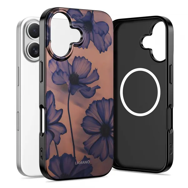 Tech-Protect Lamano MagSafe obal, iPhone 16, velvet night