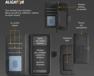 ALIGATOR Pouzdro Flexibook vel.5"-5,5", hnědé