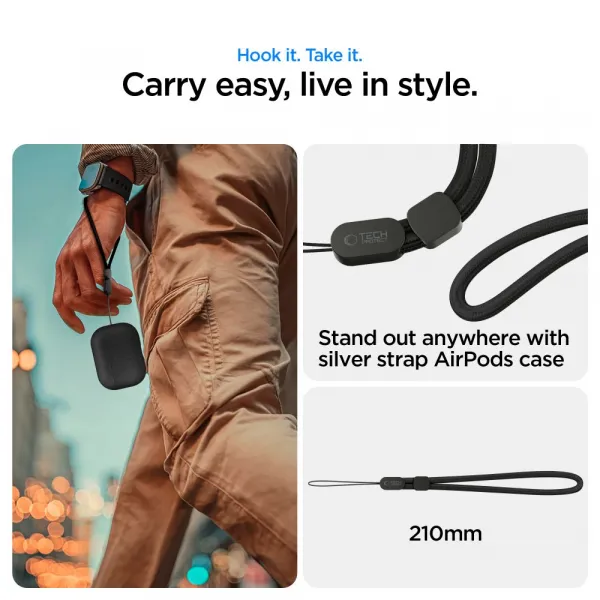 Tech-Protect Naturalfit Apple Airpods Pro 3 - Black