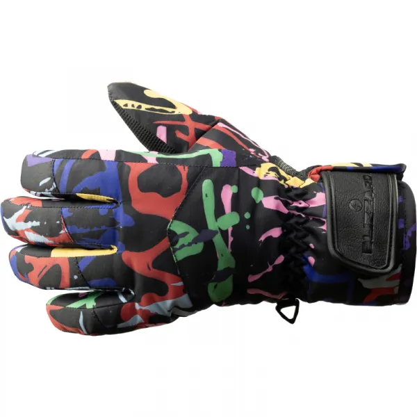 Juniorské lyžiarske rukavice BLIZZARD Spark junior ski gloves, black multicolor
