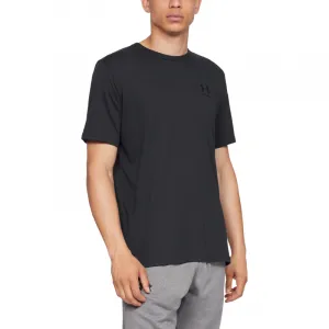 Pánske tréningové tričko s krátkym rukávom UNDER ARMOUR SPORTSTYLE LEFT CHEST SS-BLK