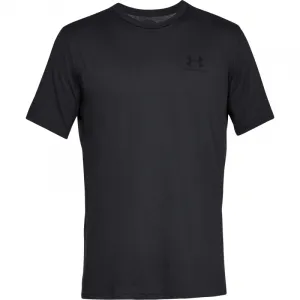 Pánske tréningové tričko s krátkym rukávom UNDER ARMOUR SPORTSTYLE LEFT CHEST SS-BLK