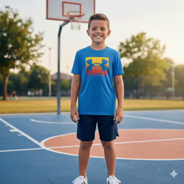 Chlapčenské tričko s krátkym rukávom UNDER ARMOUR UA B BOXED SPORTS UPDATE SS