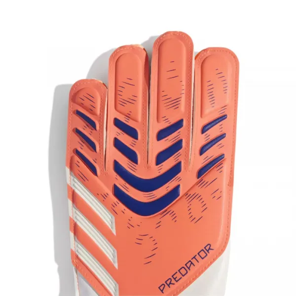 Detské futbalové brankárske rukavice ADIDAS PRED GL TRN J SIGCOR WHITE LUCBLU