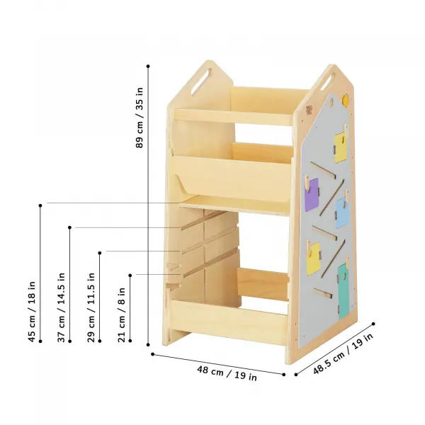 Rastúca učiaca veža 5v1 Play XL 89 cm