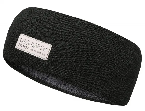 Husky  Merband 2 black, S-M Dámska merino čelenka