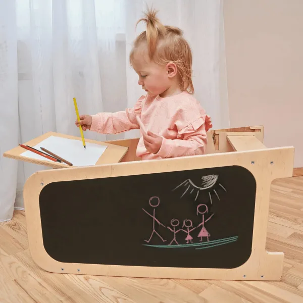 Rastúca učiaca veža 5v1 Play 75 cm – mätová