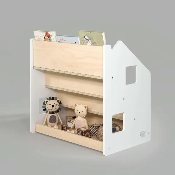 Montessori detská knižnica – biela