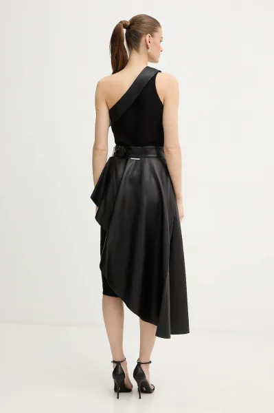 Šaty Karl Lagerfeld Biker Detail Dress Black