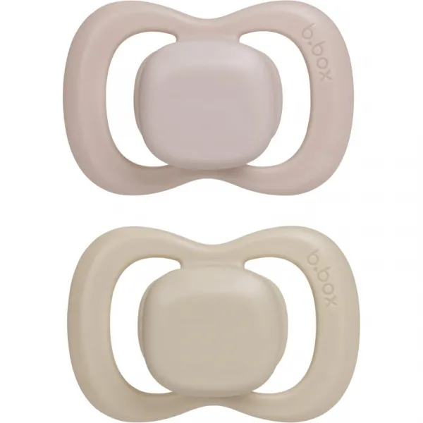 B.Box Silicone 6m+ cumlík Blush/Latte 2 ks