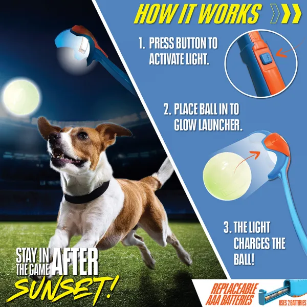 NERF DOG Hračka pre psov LED launcher Air Strike so svietiacou funkciou Try Me