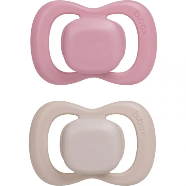 B.Box Silicone 6m+ cumlík Berry/Blush 2 ks