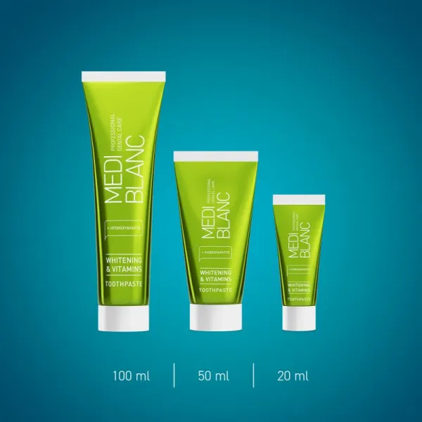 MEDIBLANC Toothpaste Vitamin-Enriched bieliaca pasta s vitamínmi 100 ml