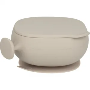 B.Box Silicone Bowl silikónová miska s viečkom Beige 300 ml