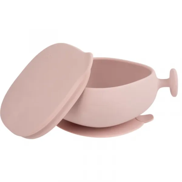 B.Box Silicone Bowl silikónová miska s viečkom Pink 300 ml