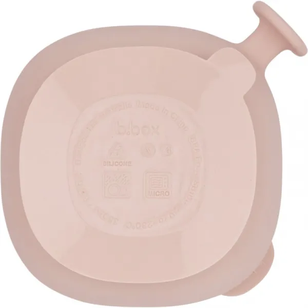 B.Box Silicone Bowl silikónová miska s viečkom Pink 300 ml